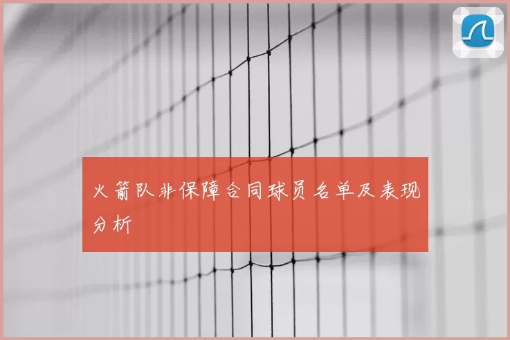 火箭队非保障合同球员名单及表现分析